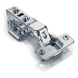 Kit 6 Un Dobradiça 35mm Curva Aço Inox Amortecedor Clip On
