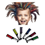 Kit 6 Unidade Pente Com Giz Pastel Para Cabelo Tinta Colors