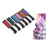 Kit 6 Unidade Pente Com Giz Pastel Para Cabelo Tinta Colors Tom Colorido