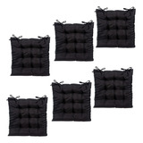 Kit 6 Unidades Almofadas Assento Futon Oxford 40cmx40cm