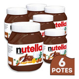 Kit 6 Unidades Creme De Avelã Nutella 650gr