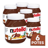 Kit 6 Unidades Creme De Avelã Nutella 650gr