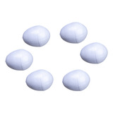 Kit 6 Unidades Ovo Indez N 4 Red Rumped Branco