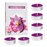 Kit 6 Velas Rechaud Perfumadas Decorativas Violeta Relaxante