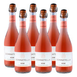 Kit 6 Vinho Frisante Donnatella Rose Suave Góes 660ml