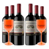 Kit 6 Vinhos Concha Y Toro Reservado Cabernet Sauvignon 750