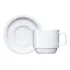 Kit 6 Xícaras De Chá C/ Pires Cilíndrica Porcelana Schmidt