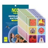 Kit 60 Adesivo Repelente Mosquito Natural Bebe Adulto Forte Cor Desenhos Animais