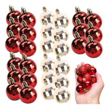 Kit 60 Bolinhas De Natal Enfeites Para Árvore Natal 3cm