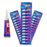 Kit 60 Cola Best Bonder 5 Cartelas Power Best Cor Azul