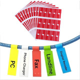 Kit 60 Etiqueta Adesivo Organizador Identificador Fios Cabos
