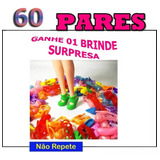 Kit 60 Pares sapatos Para Boneca Barbie Sapatinho