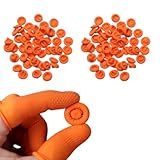 Kit 60 Protetor Luva Dedo Latex Dedeira Descartável Para Bordado Croche Manicure