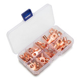 Kit 60 Terminais Olhal Compressão Cobre Cabo 6 A 25mm