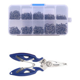 Kit 600 Anzol Chinu 3 Ao 12 Alicate De Pesca Aço Carbono