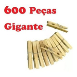 Kit 600 Prendedores Pregadores Roupa Madeira Gigante