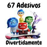 Kit 67 Adesivos Divertidamente