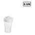 Kit 6paliteiros Plástico C tampa Rosca branco 90ml plasutil