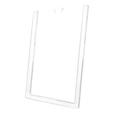 Kit 6pç Display Acrílico Parede Porta Folha A3 Fita Adesiva