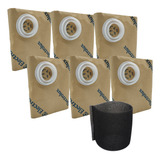 Kit 6un Saco Coletor E Filtro Aspirador Electrolux Flex 1400