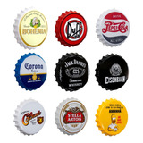 Kit 6un Tampas Cervejas Decorativas Bebidas 27 Cm Redondo 