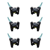 Kit 6x Chicote Plug Reparo 2 Vias Bico Injetor Sensor Temp