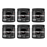 Kit 6x Creatina Turbo Black Skull 150g Caveira Preta
