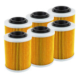 Kit 6x Filtro De Oleo Todos Bombardier Atv 330 400 650 800