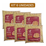 Kit 6x Flocão Milho Vermelho Crioulo Não Transgênico