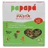 Kit 6X Macarrão Infantil Mini Fusilli Tricolori Papapá 200g