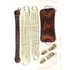 Kit 6x Peças Travessão Chincha Barrigueiras Lategos Marrom