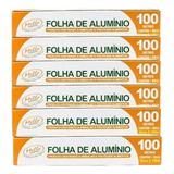 Kit 6x Rolo De Papel Alumínio 30cm X 100m Mello Leve 6