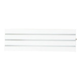 Kit 7 Arandelas Retangular 30cm Frisada Uso Externo Interno