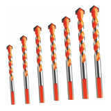 Kit 7 Brocas Diamantada Premium 6542 Fura Tudo Conjunto Top