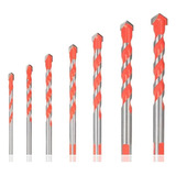 Kit 7 Brocas Furadeira Fura Tudo Diamantadas Multifuncional
