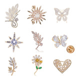 Kit 7 Broches Strass