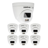 Kit 7 Câmeras 2 Megas 20m Vhd 1220 D Full Color G7 Intelbras
