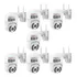 Kit 7 Cameras Rotativas Infravermelho   7 Cartoes 64gb Cor Branco