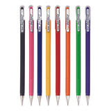 Kit 7 Caneta Gel Mattehopp 1 0mm Pentel