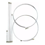 Kit 7 Canos Freio Completo Vw Fusca Todos Disco Ou Tambor