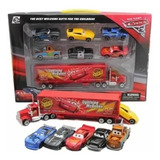 Kit 7 Carrinhos Filme Carros Relampago Mcqueen Tom Mate
