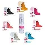 Kit 7 Corantes Pó Glitter Mago Comestível Brilhante Borrifador Para Decoração