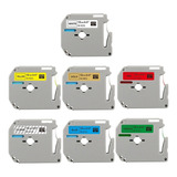 Kit 7 Cores Fitas Compatível Brother M k Mk 231 Pt 70 80 90