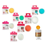 Kit 7 Cores Glitter Furtacor Mago Decoração Confeitaria