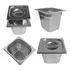 Kit 7 Cubas   7 Tampas 1 6 150mm De Inox Gastronômica Buffet