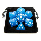 Kit 7 Dados Rpg De Mesa