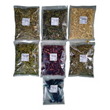 Kit 7 Ervas 100g Hibisco Garcinia Passiflora Erva Java