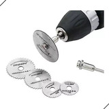 Kit 7 Ferramentas Serra Circular Mini Discos Micro Retífica