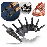 Kit 7 Haste Flangeador Alargador Broca 1 4 7 8 Canos Tubos