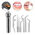 Kit 7 Instrumentos Inox Limpeza Dental Removedor Tártaro